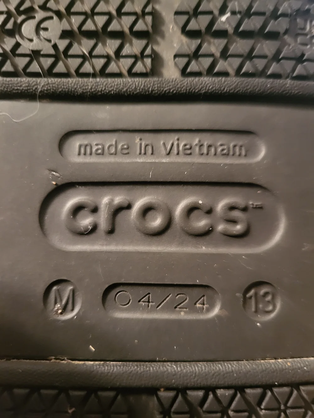 Men’s Crocs, Black, Bistro, Solid, 13 M  Slip ResistantHeel Strap